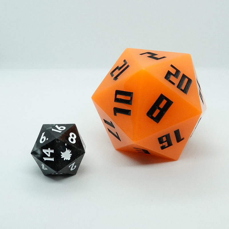 'Vault Orange' Dragon Sized D20