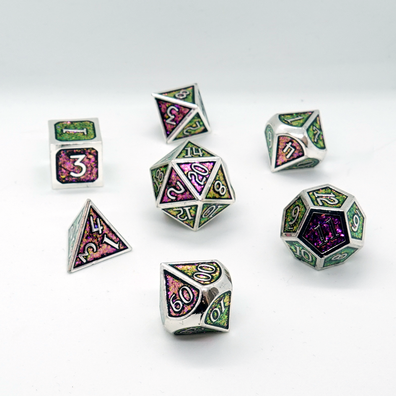 'Hermetic' Metal Dice Set