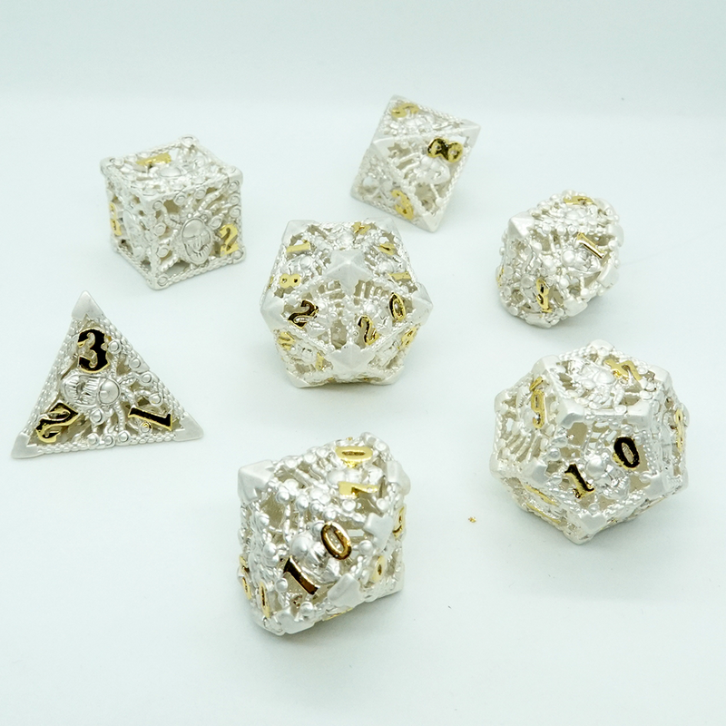 'Immaculate Beholden' Metal Dice Set