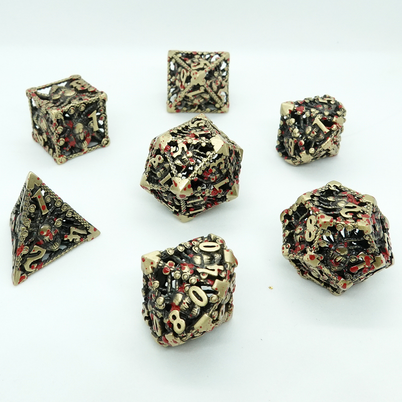 'TPK Beholden' Metal Dice Set