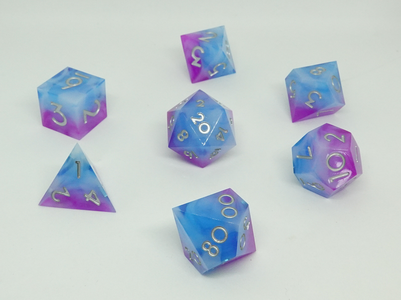 'Cosmos' Sharp Resin Dice Set