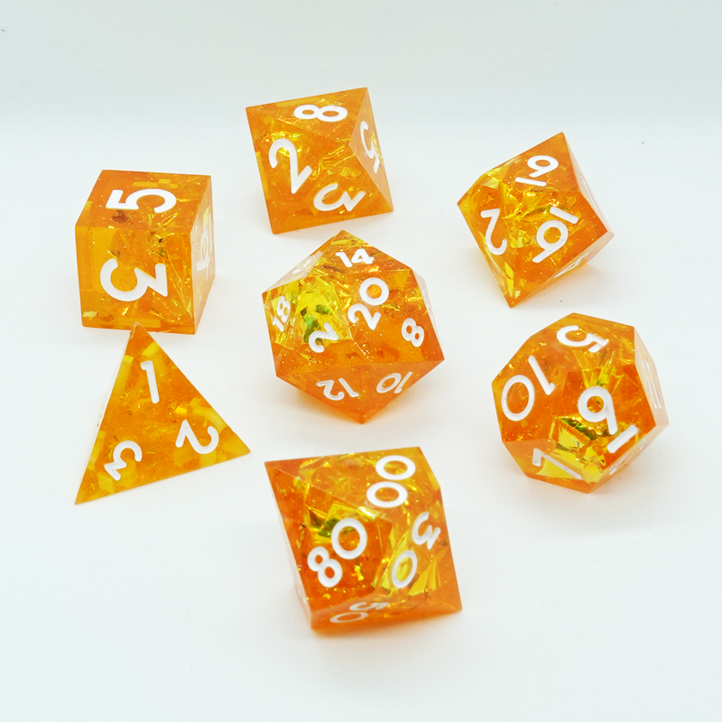 'Spark' Sharp Resin Dice Set