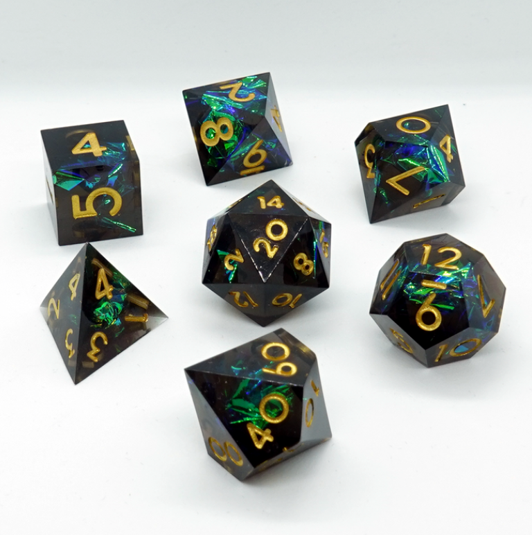 'Raid' Sharp Resin Dice Set