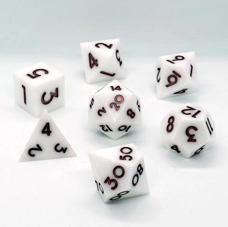 'Frost' Sharp Resin Dice Set