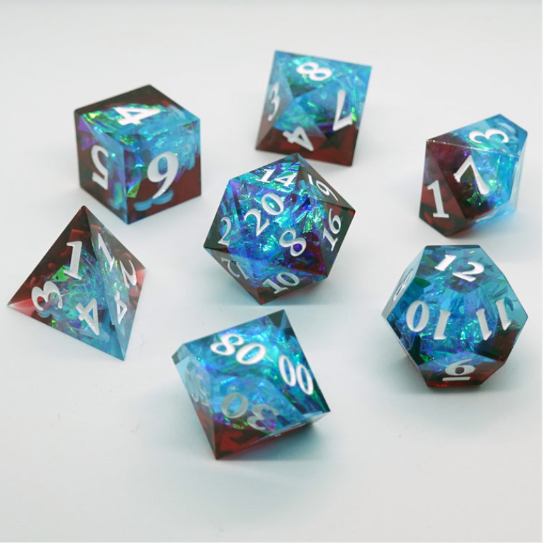 'Supera' Sharp Resin Dice Set