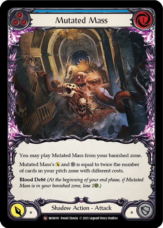 Mutated Mass [U-MON191-RF] Unlimited Rainbow Foil