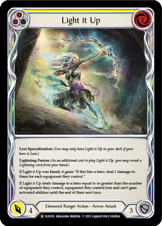 Light it Up [U-ELE036] Unlimited Rainbow Foil