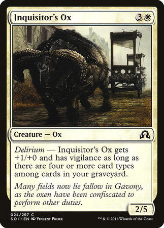 Inquisitor's Ox [Shadows over Innistrad]